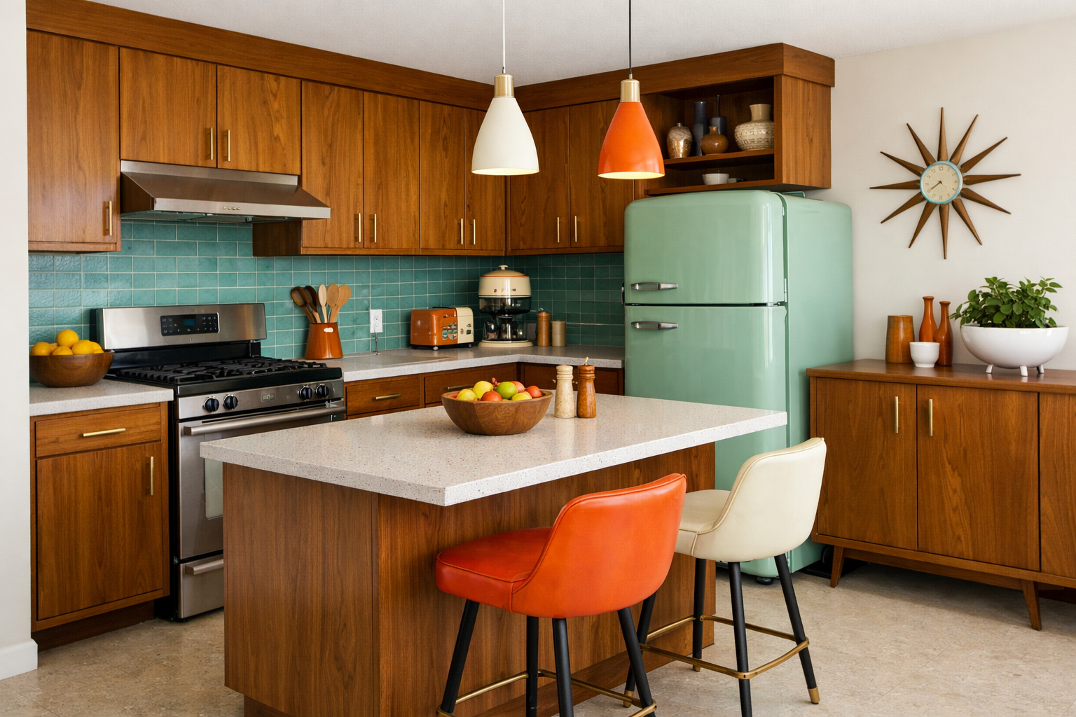 photographic Mid century modern kitchen-1